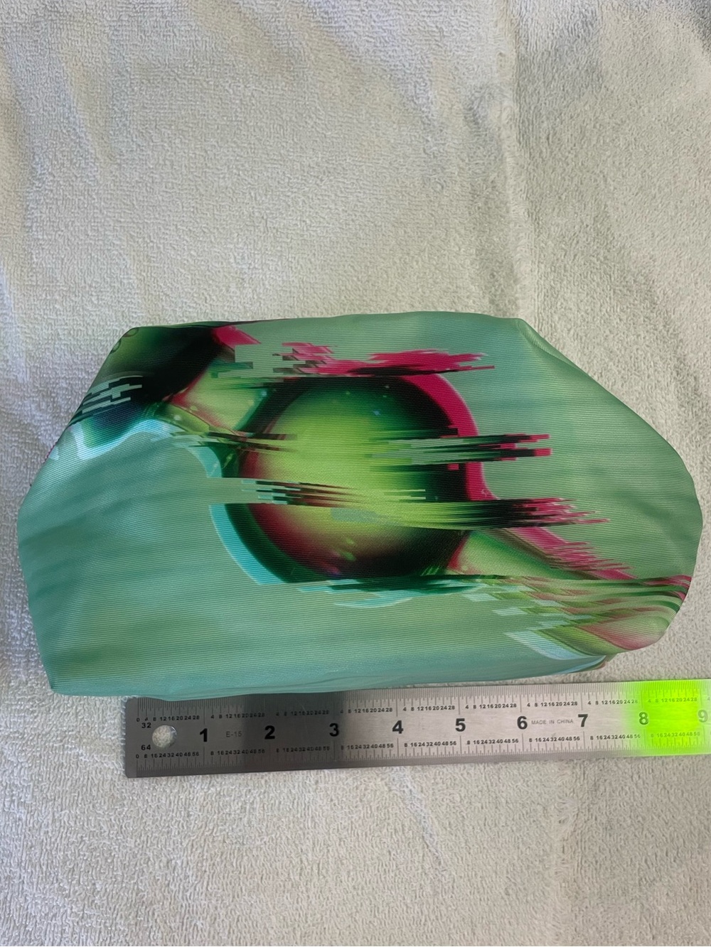 Abstract Orb Print Makeup Pouch